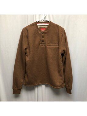 Coleman Quilted Pullover Mens Sz Small Relaxed Sherpa Long Sleeve Sweatshirt NEW